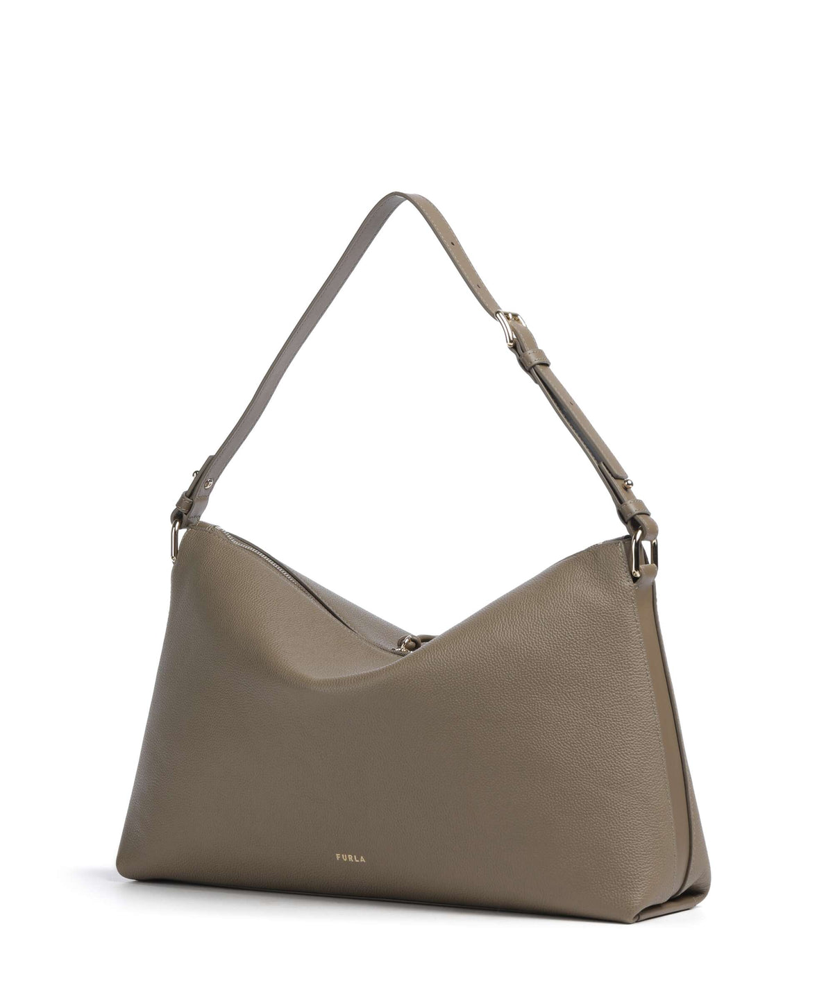 Furla Debby M Hobo bag muddy gray