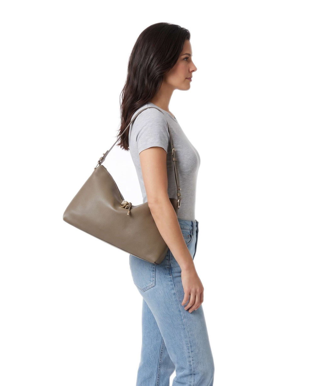 Furla Debby M Hobo bag muddy gray