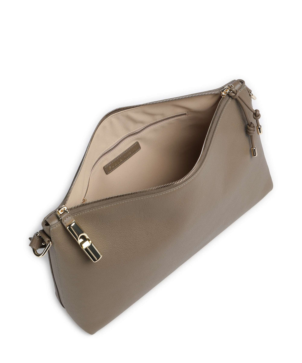 Furla Debby M Hobo bag muddy gray