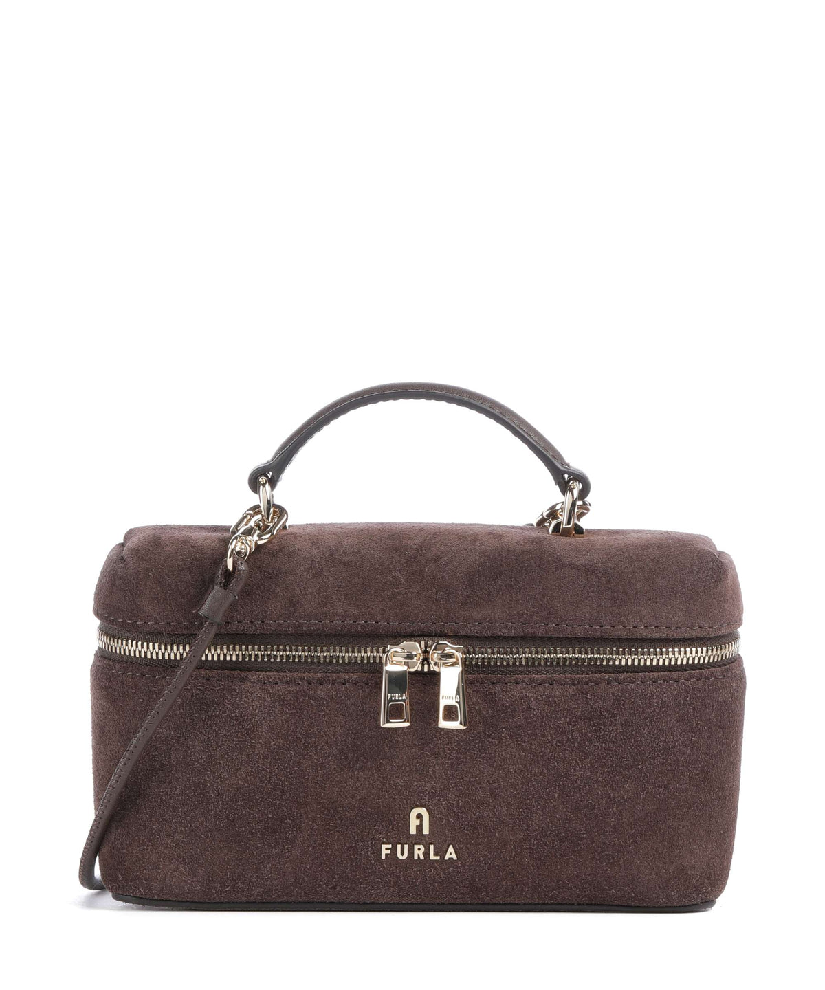 Furla Camelia Micro Crossbody bag toni cioccolato