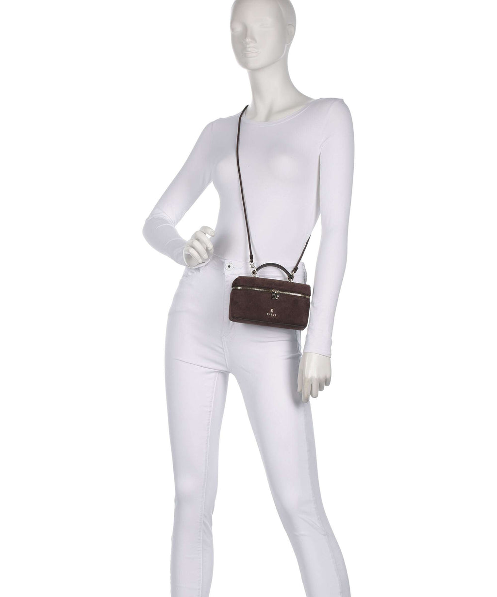 Furla Camelia Micro Crossbody bag toni cioccolato