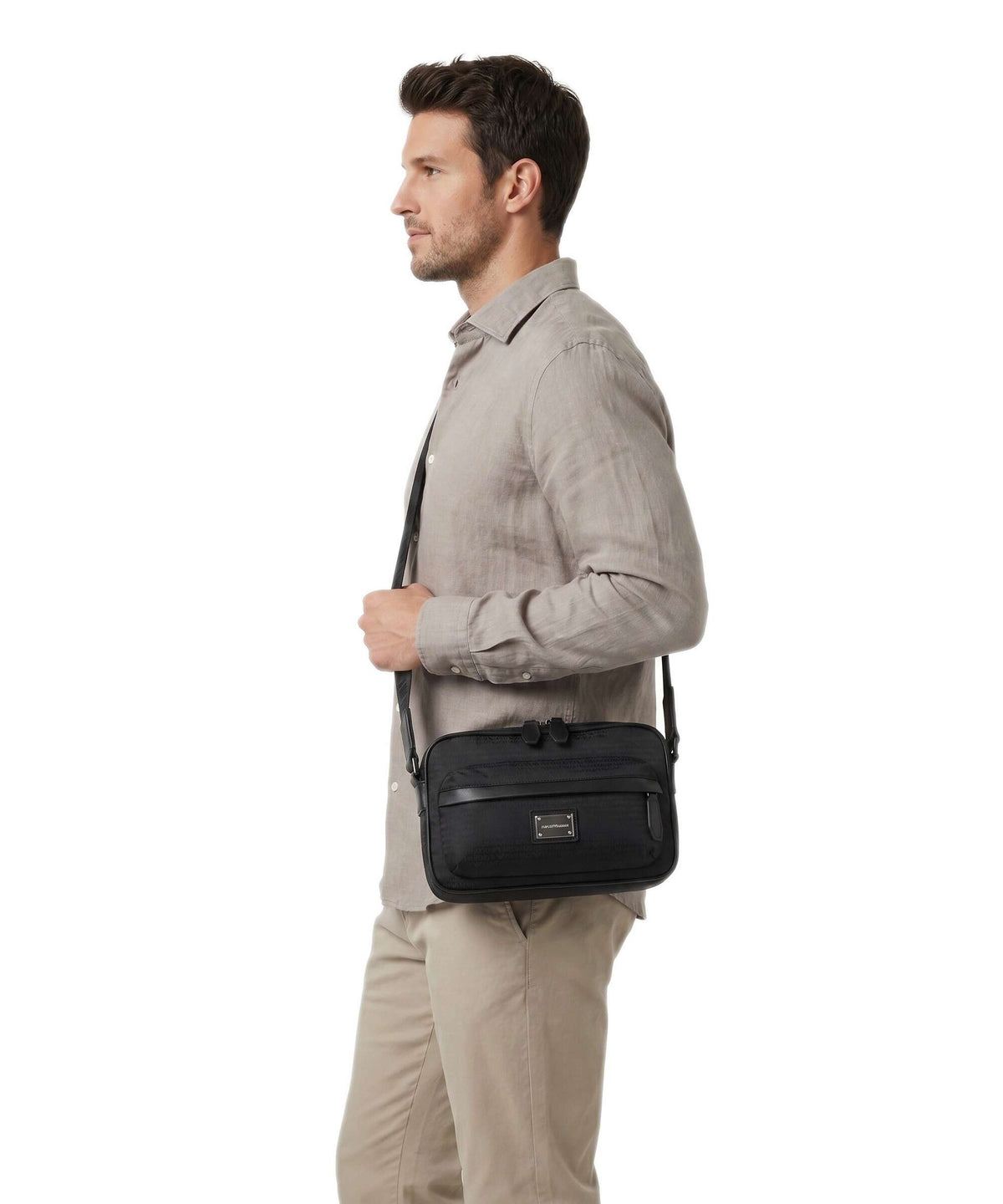 Emporio Armani Monogram Crossbody bag black beauty
