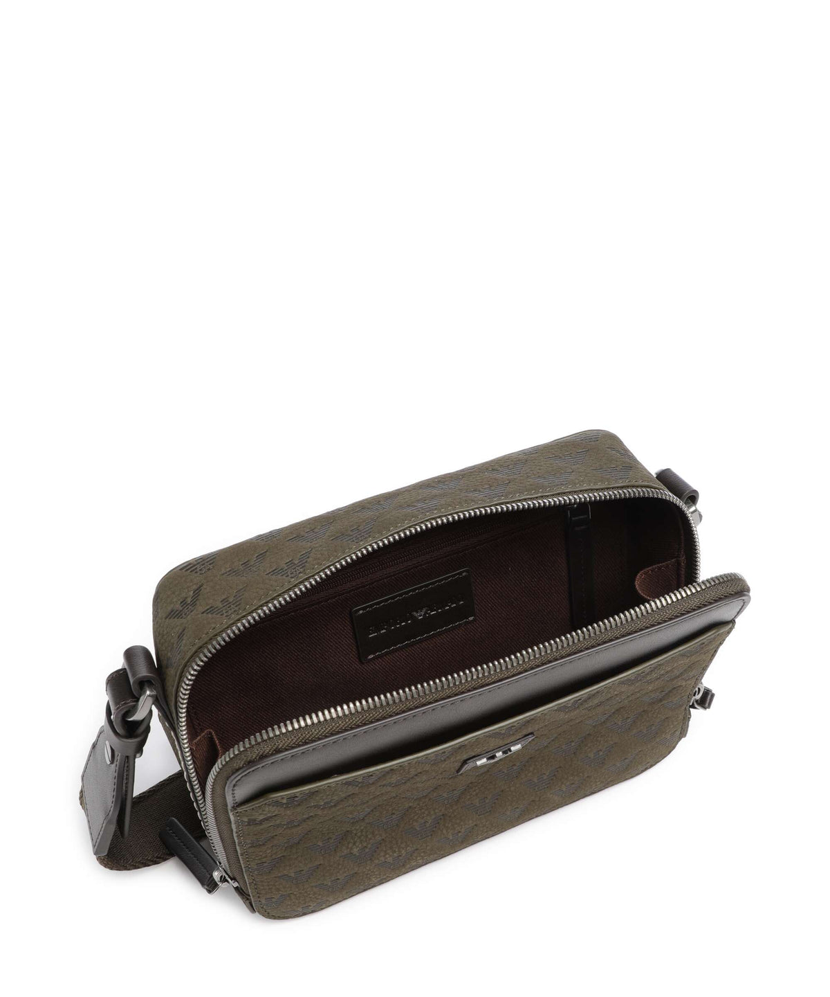 Emporio Armani Special Minorca Crossbody bag dark olive