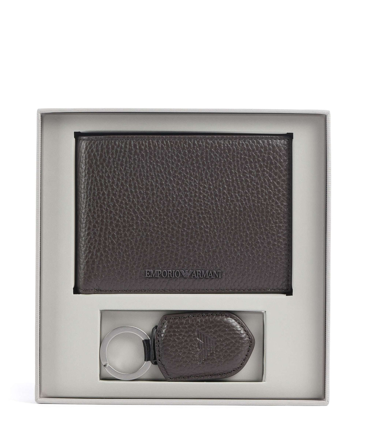 Emporio Armani Business Regenerated Giftset Wallet black coffee