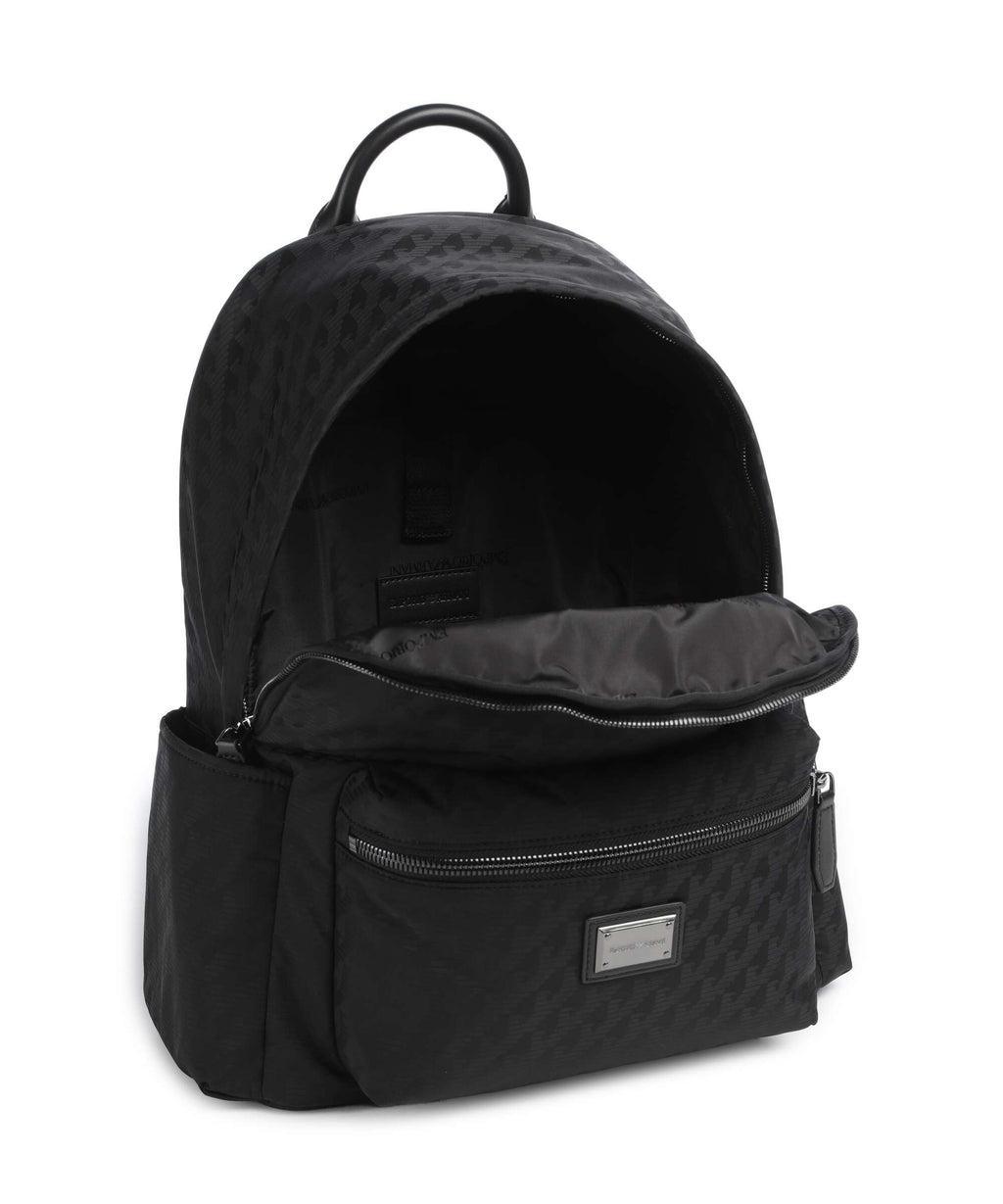 Emporio Armani Eagle All Over Backpack black beauty