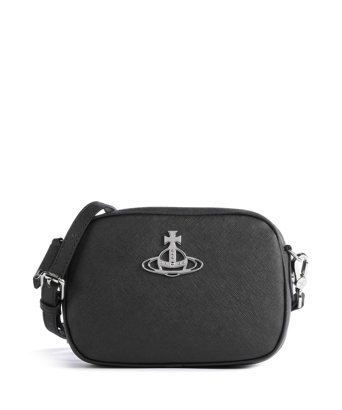 Vivienne Westwood Anna Saffiano Biogreen Crossbody bag black