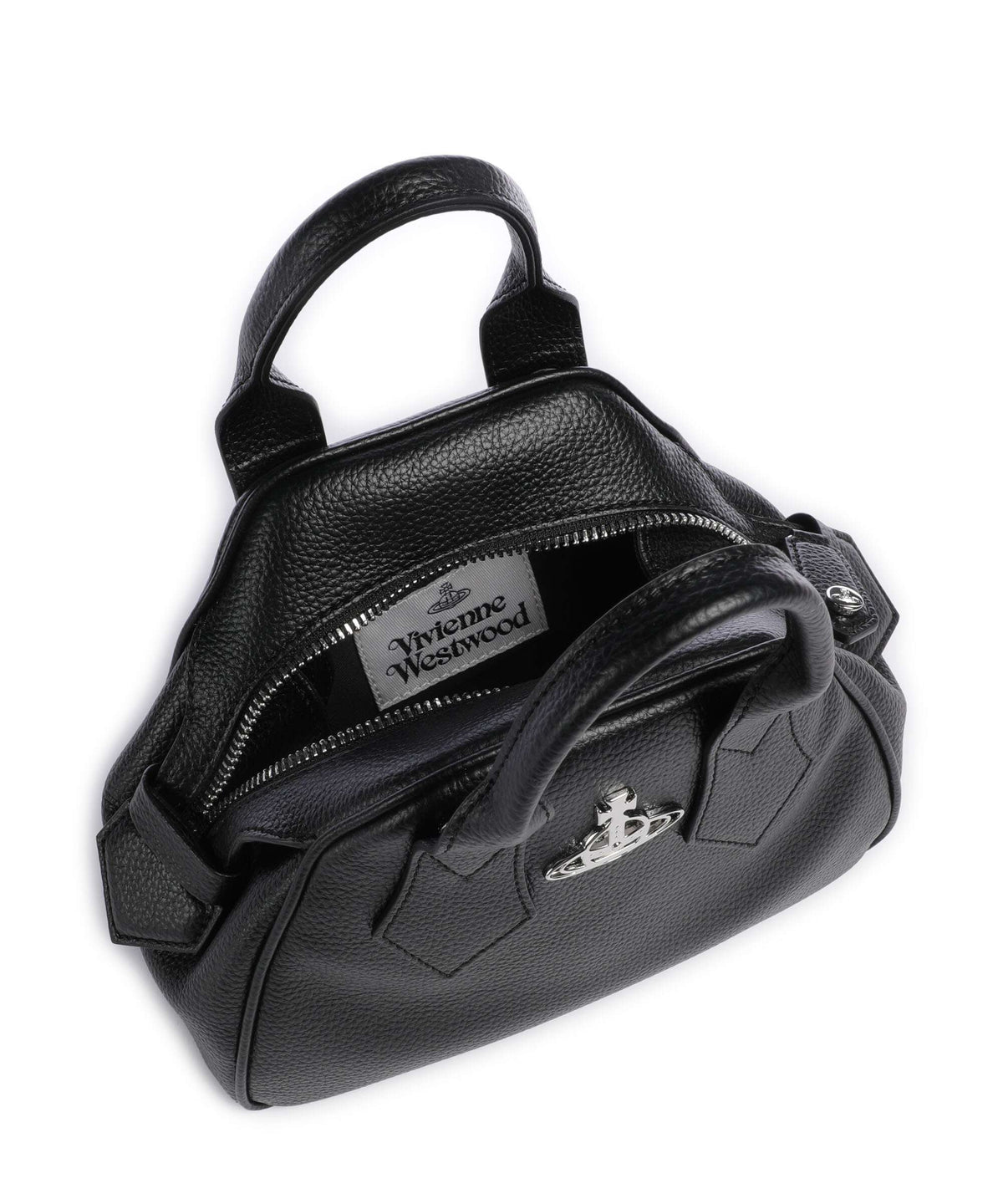 Vivienne Westwood Yasmine Grain Small Handbag black