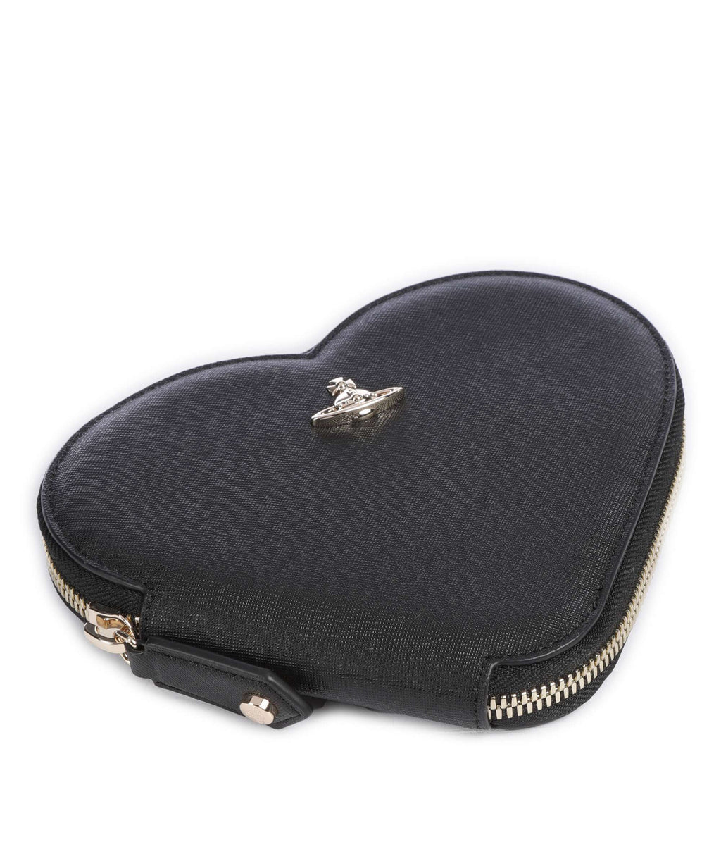 Vivienne Westwood Saffiano Heart Crossbody bag black