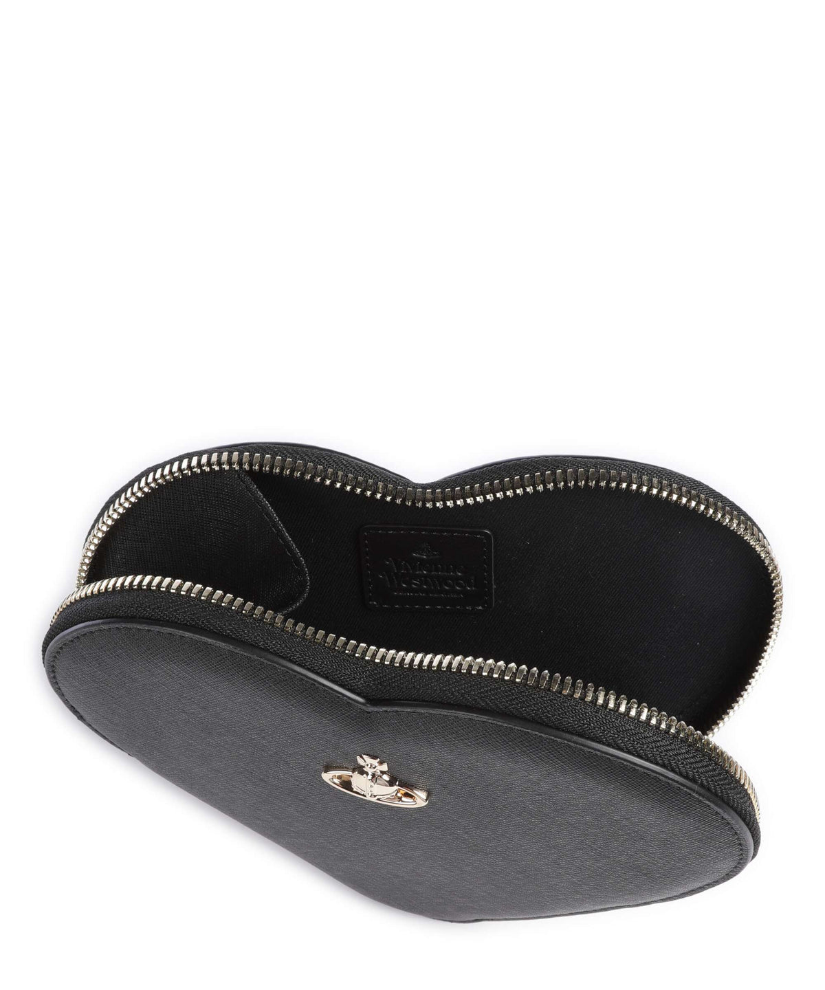 Vivienne Westwood Saffiano Heart Crossbody bag black