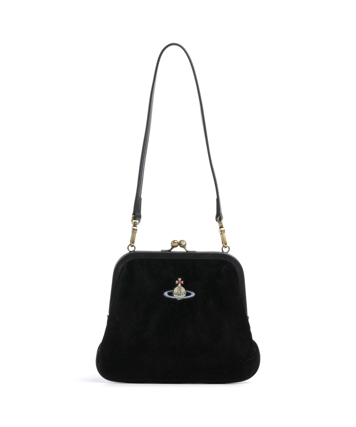 Vivienne Westwood Vivienne Velvet Shoulder bag black