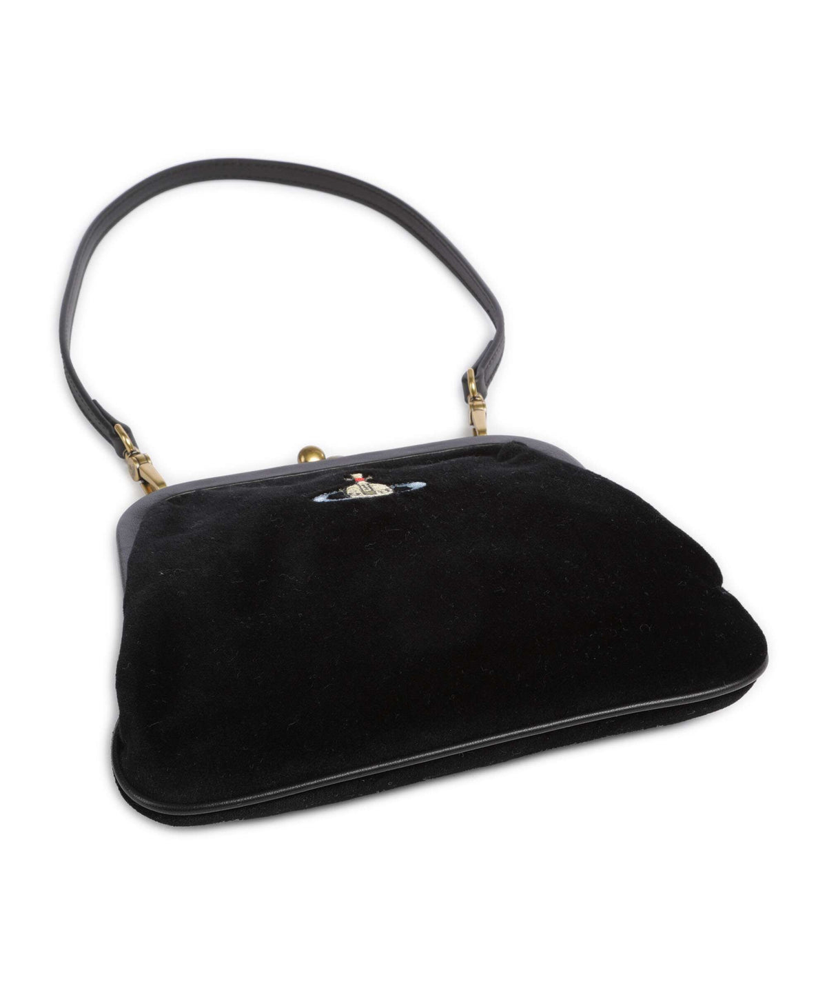 Vivienne Westwood Vivienne Velvet Shoulder bag black