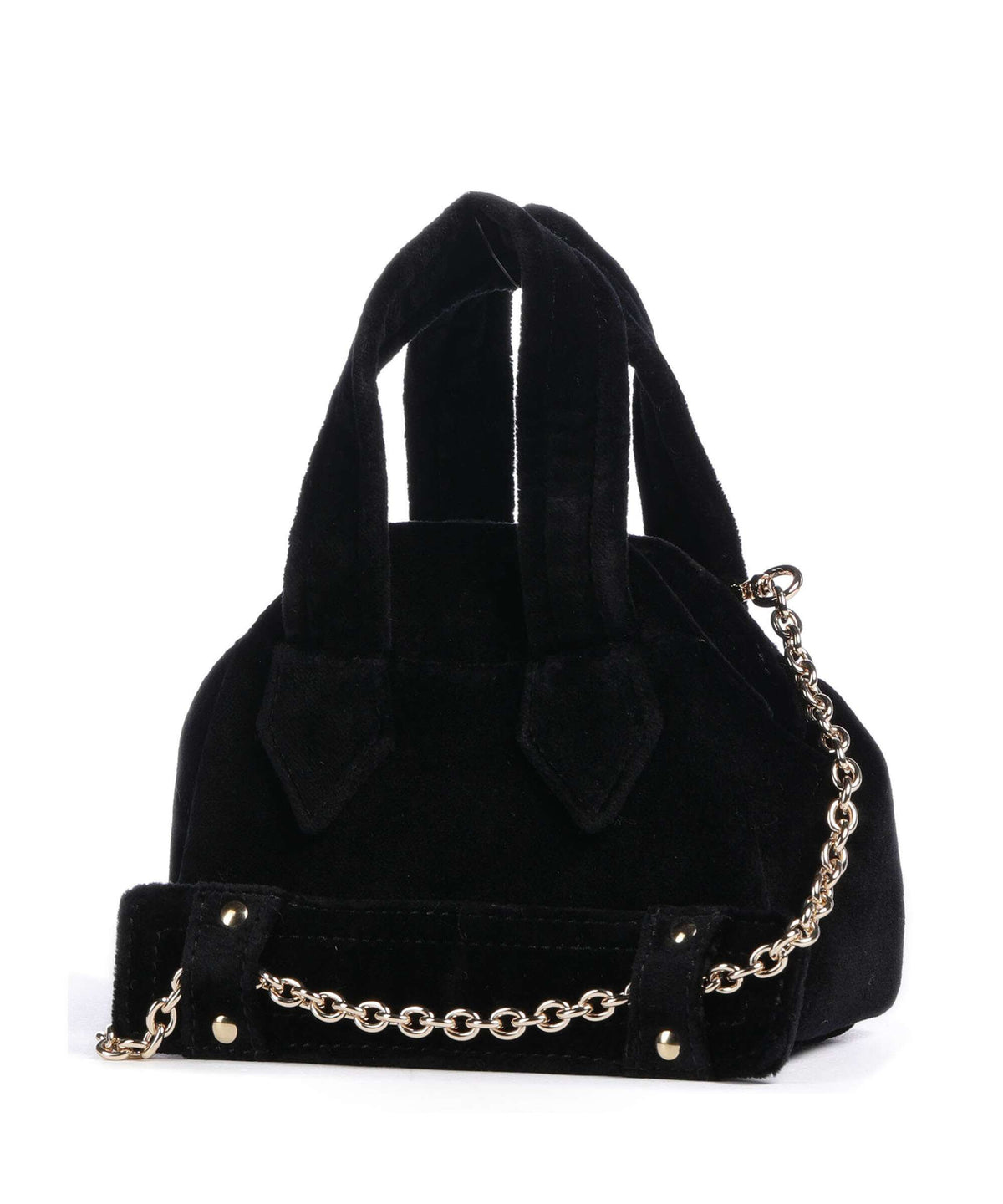 Vivienne Westwood Archive Velvet Mini Crossbody bag black