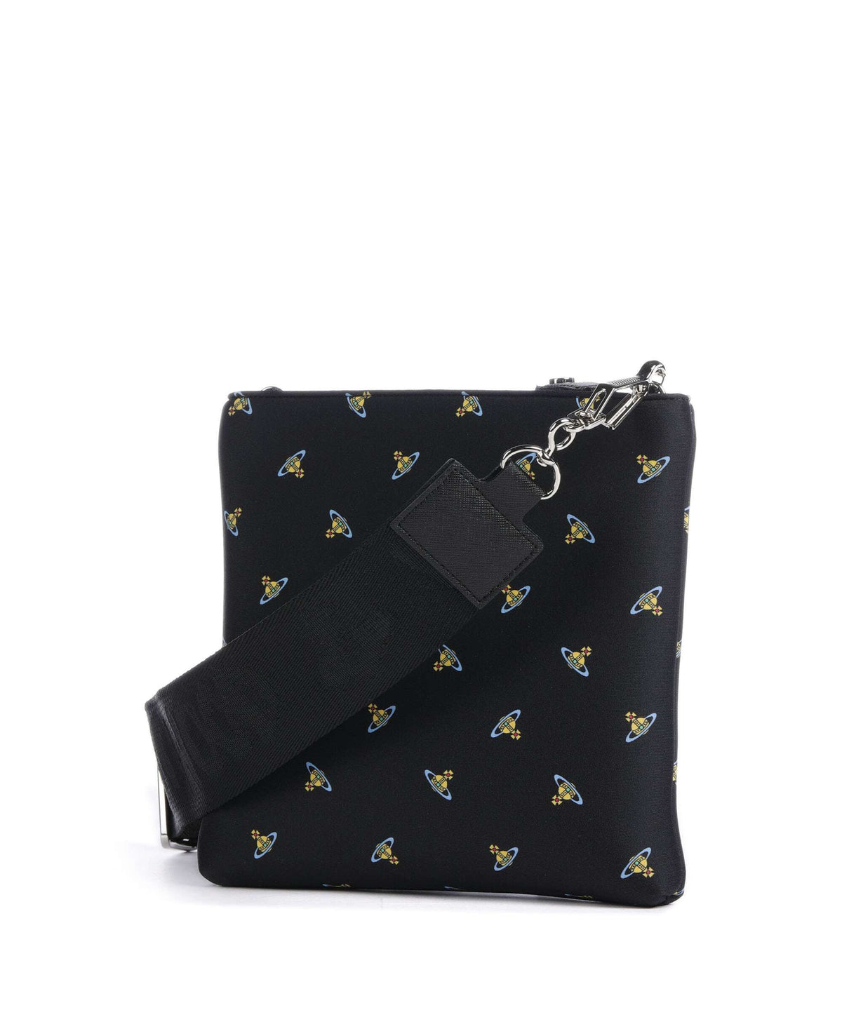 Vivienne Westwood Squire Square Neoprene Printed Crossbody bag black