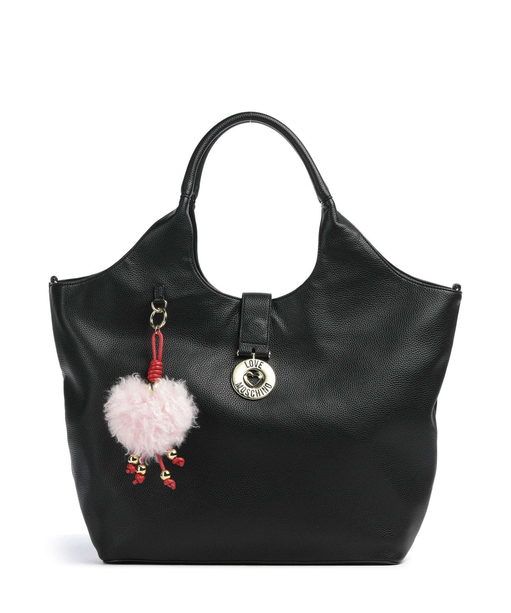 Love Moschino Bouncing Heart Tote bag nero