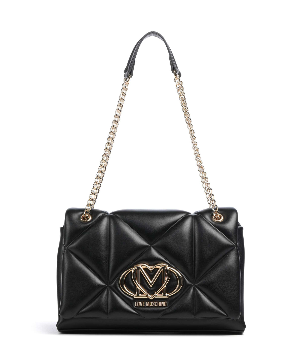 Love Moschino Embossed Q Shoulder bag nero