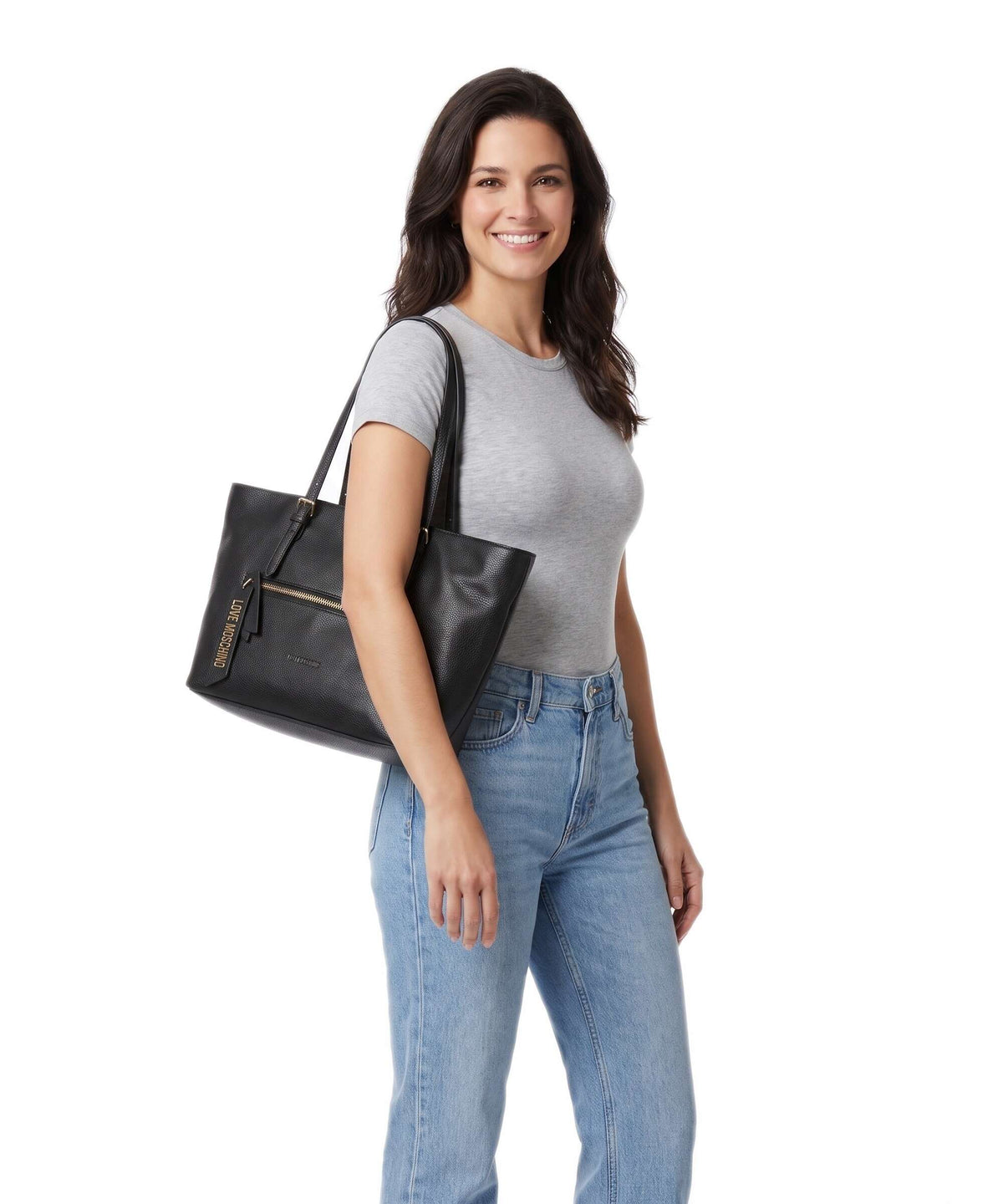 Love Moschino Signature Tote bag nero