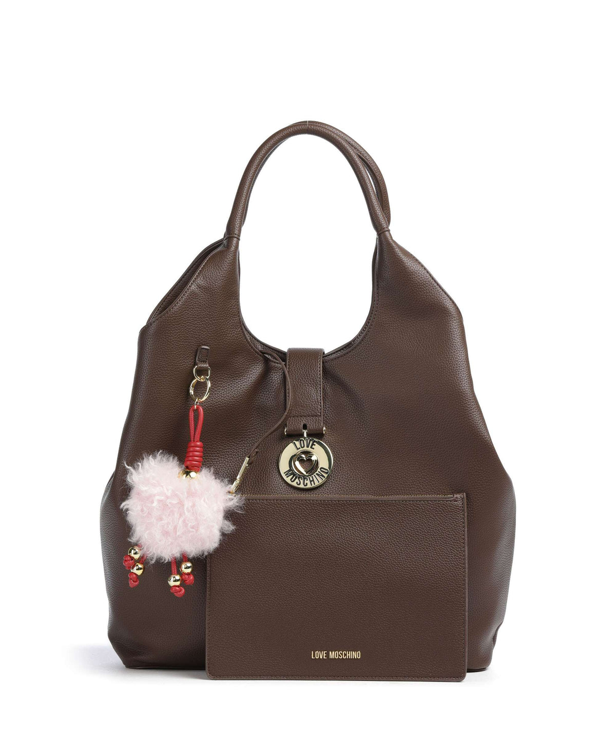 Love Moschino Bouncing Heart Tote bag cioccolato