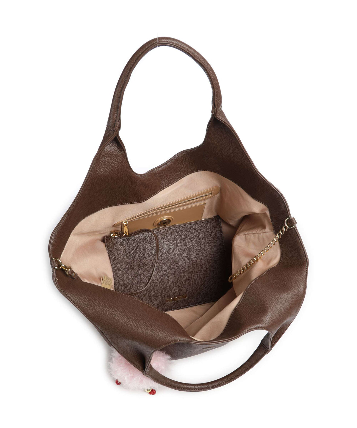 Love Moschino Bouncing Heart Tote bag cioccolato