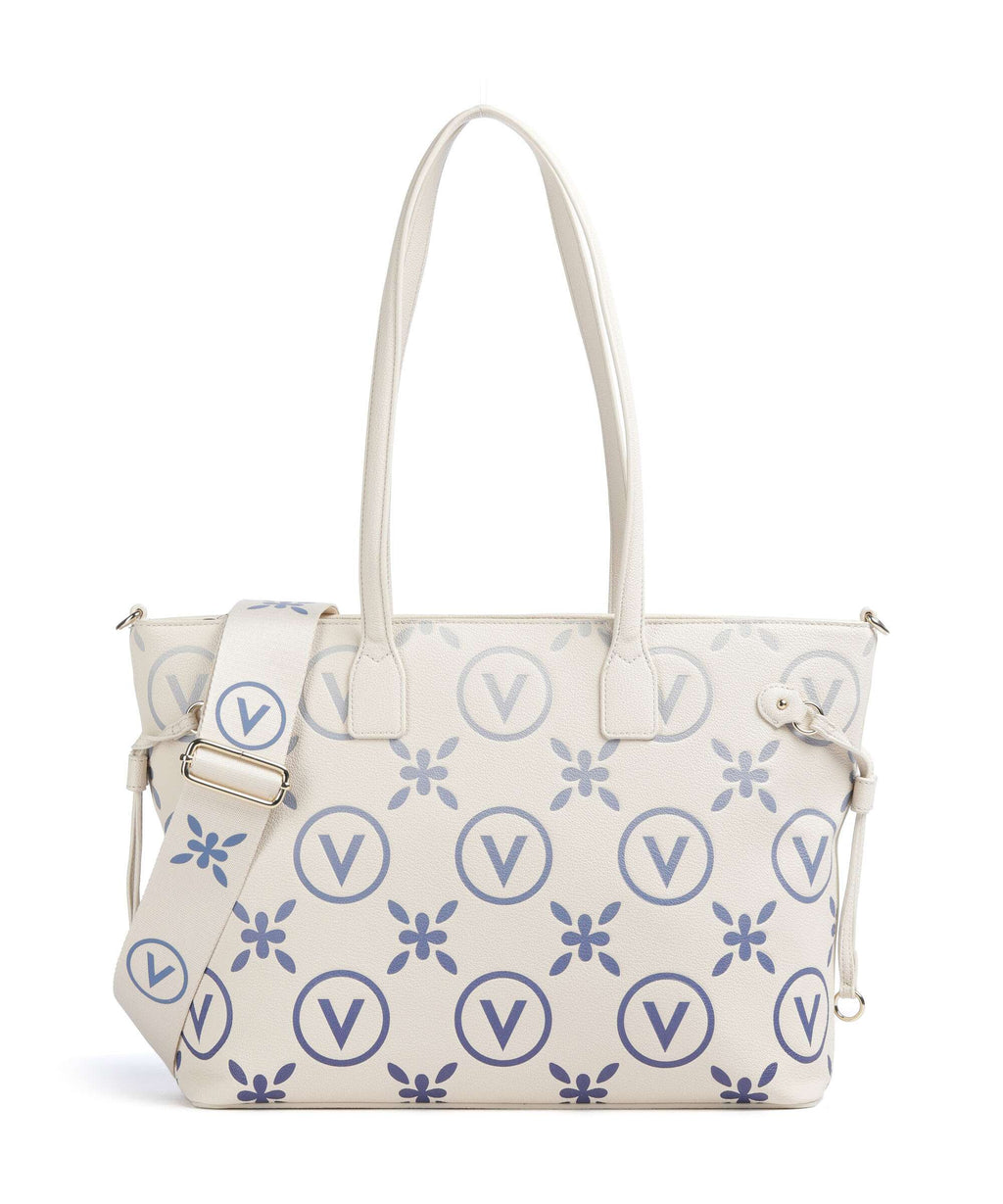 Valentino Bags Samba Re Print Tote bag ecru/bluette