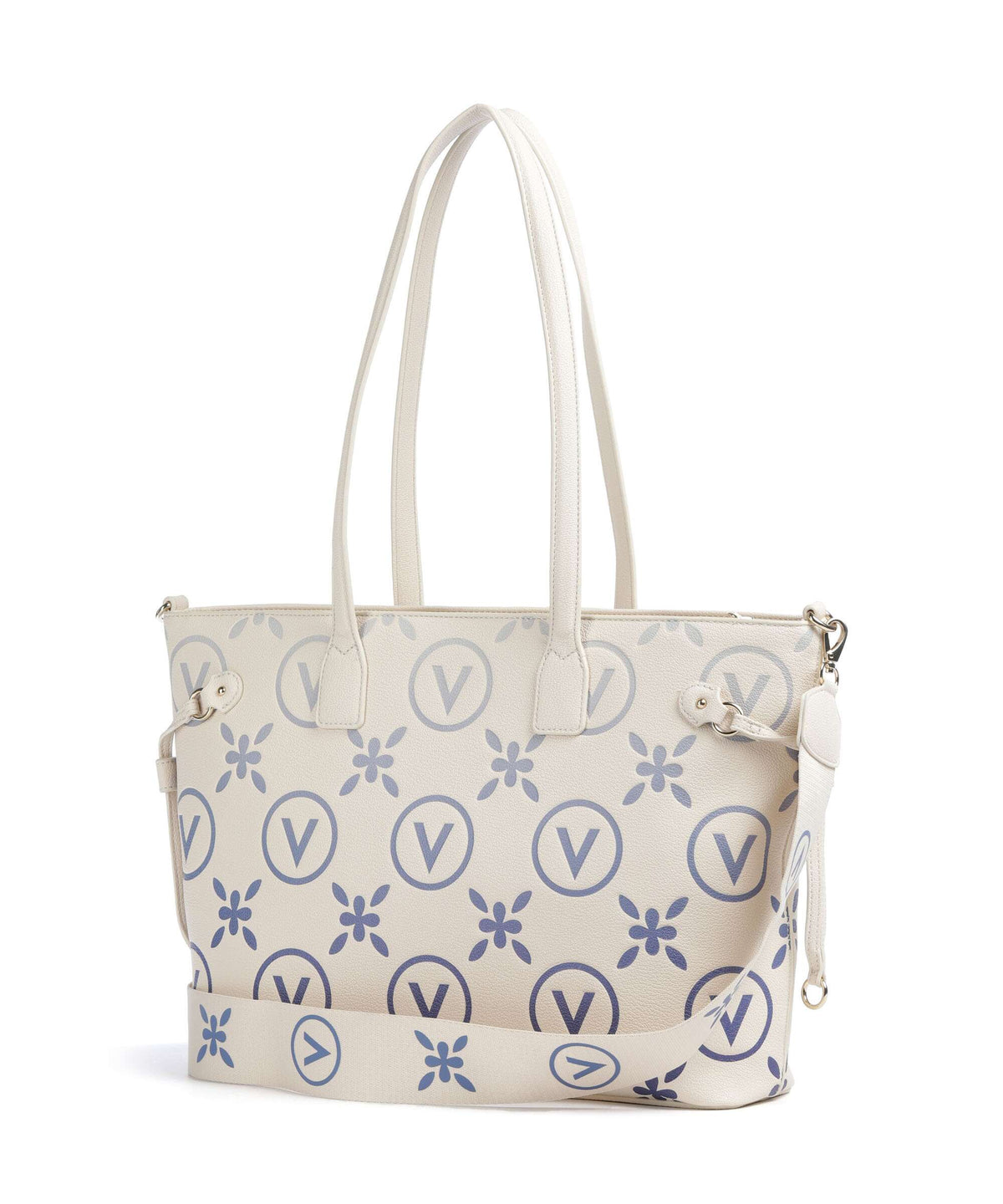 Valentino Bags Samba Re Print Tote bag ecru/bluette