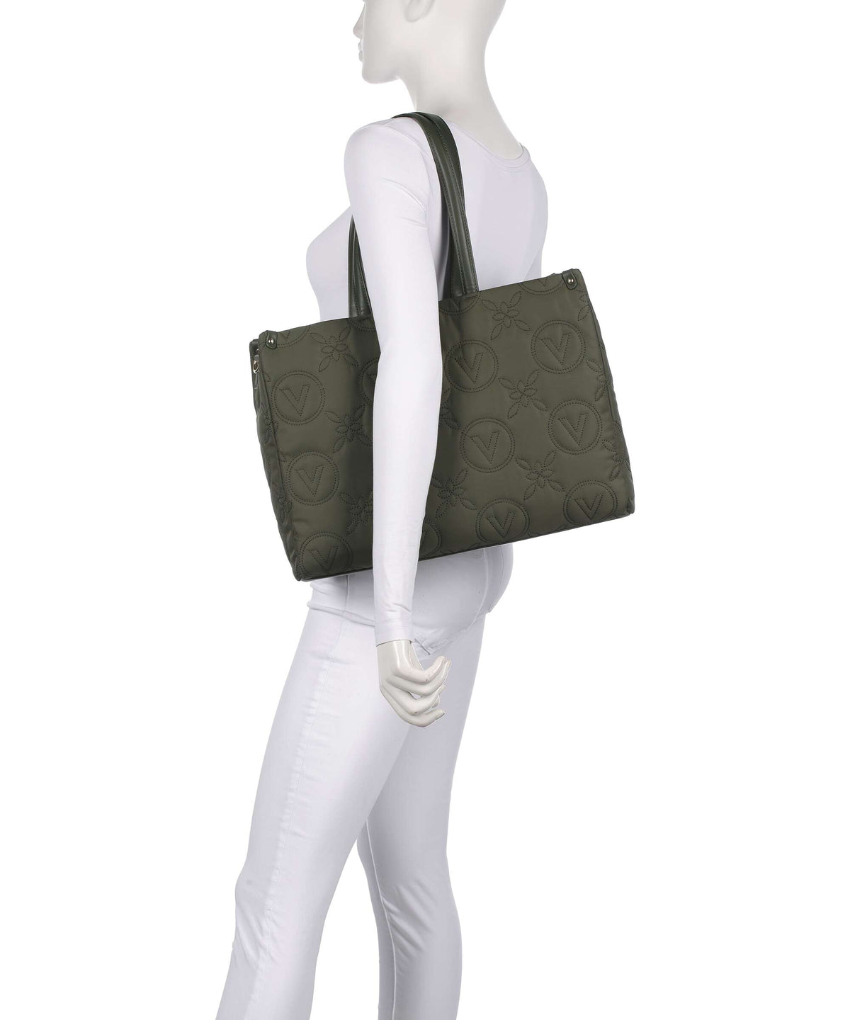 Valentino Bags Puffy Tote bag verde militare