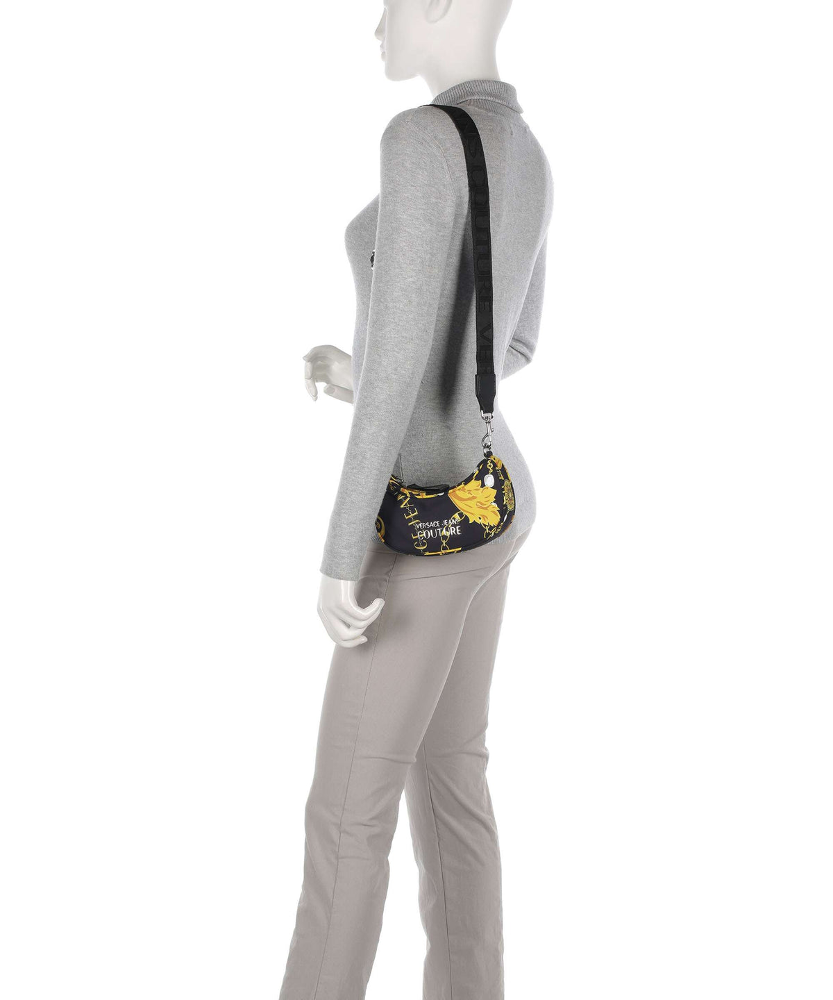 Versace Jeans Couture Sporty Logo Crossbody bag black/gold