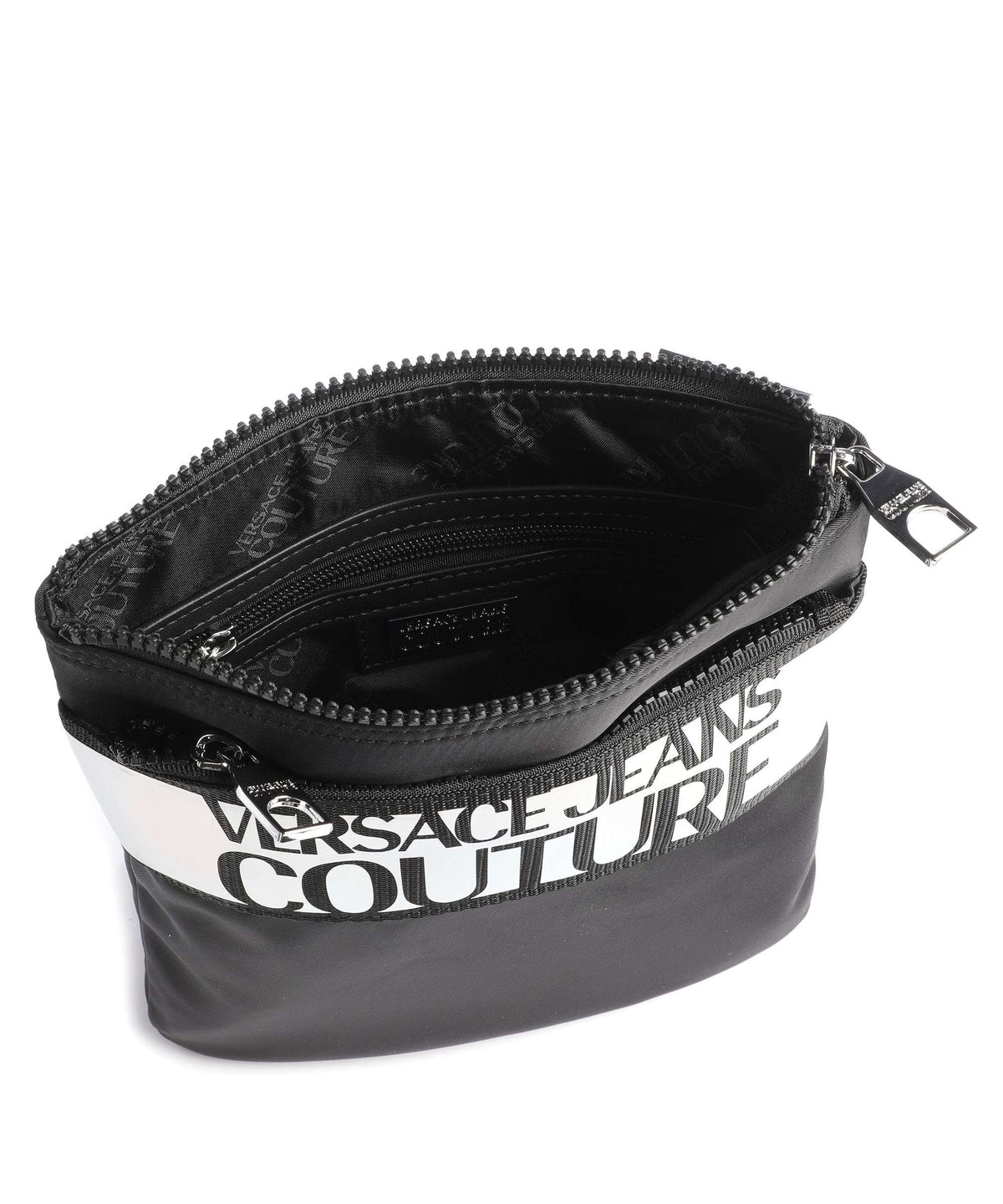 Versace Jeans Couture Iconic Logo Crossbody bag black/silver