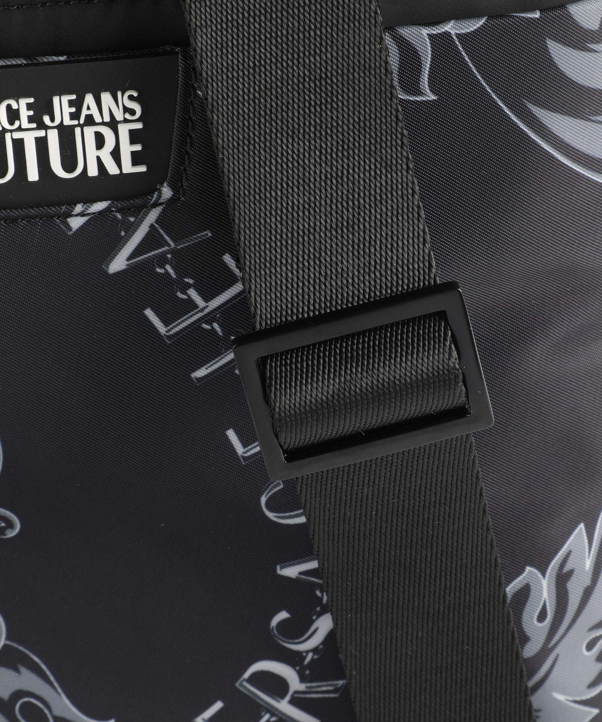 Versace Jeans Couture Iconic Printed Logo Crossbody bag black