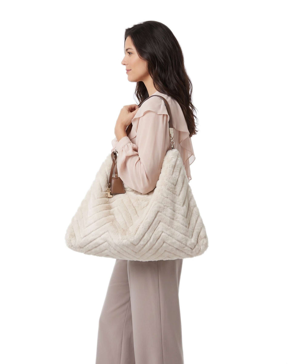 Liu Jo Foulard L Hobo bag cream