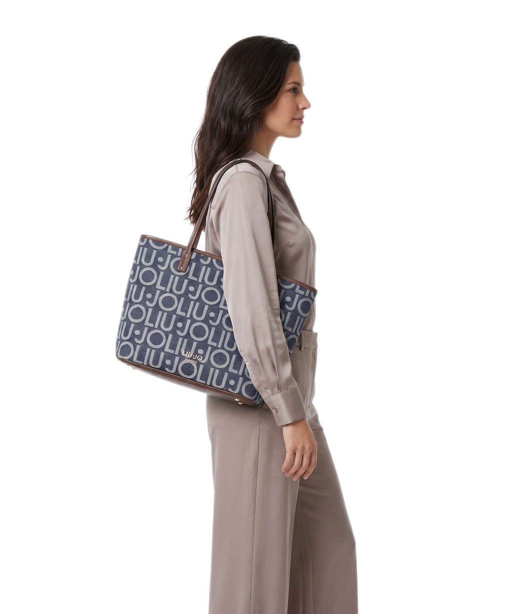 Liu Jo Evrim M Tote bag blu denim