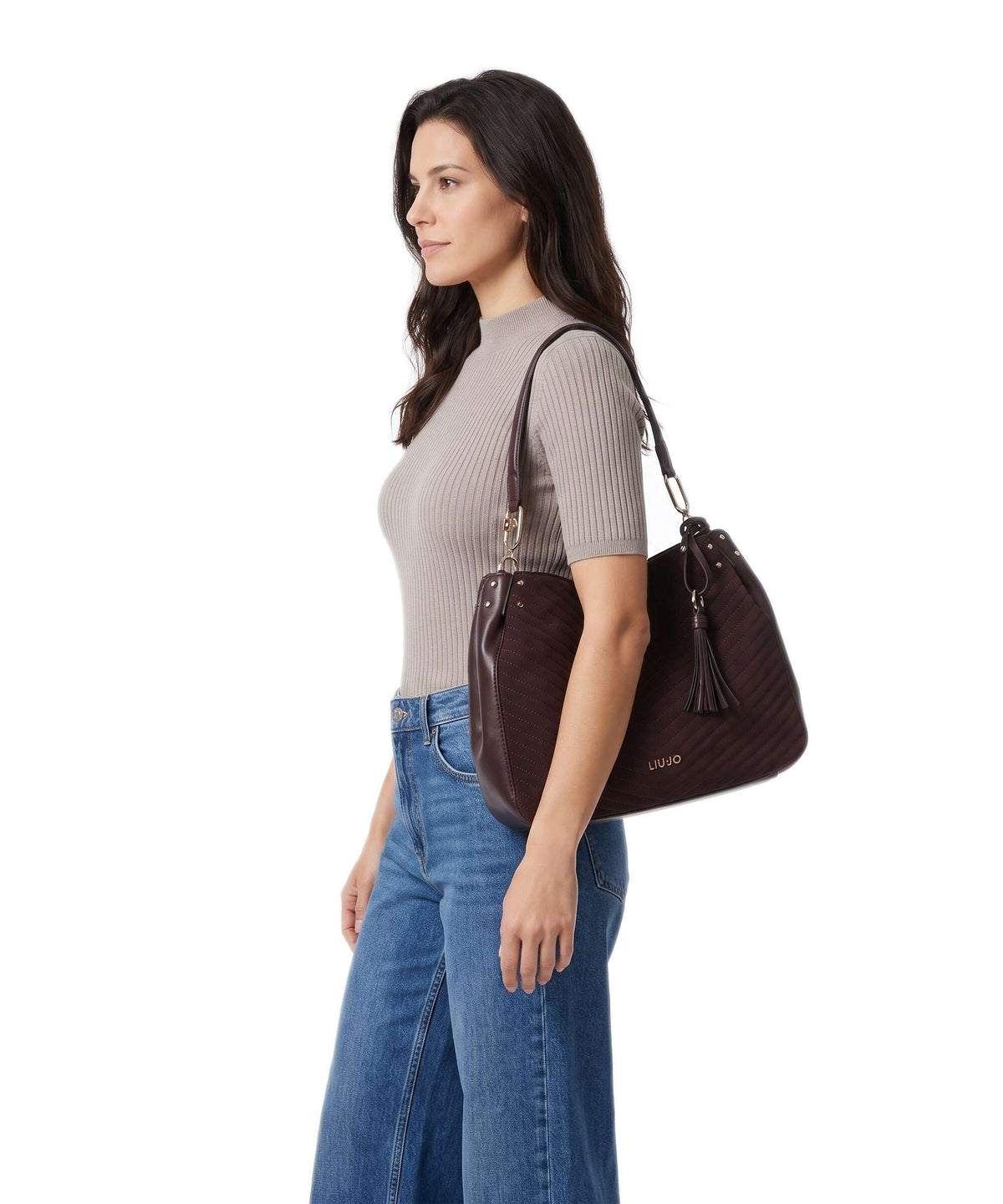 Liu Jo Cirry M Tote bag red aubergine