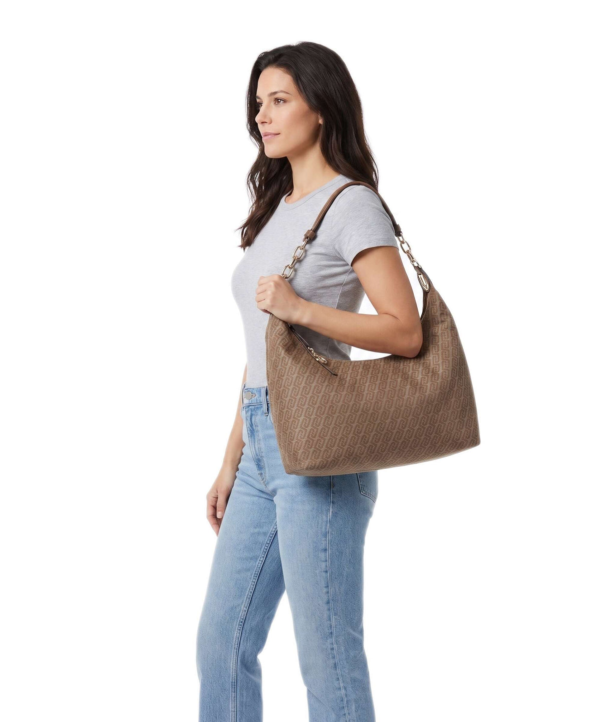 Liu Jo Faiza M Hobo bag naturale
