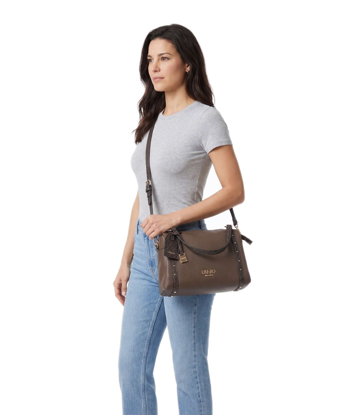 Liu Jo Ilyana S Handbag dark mocha