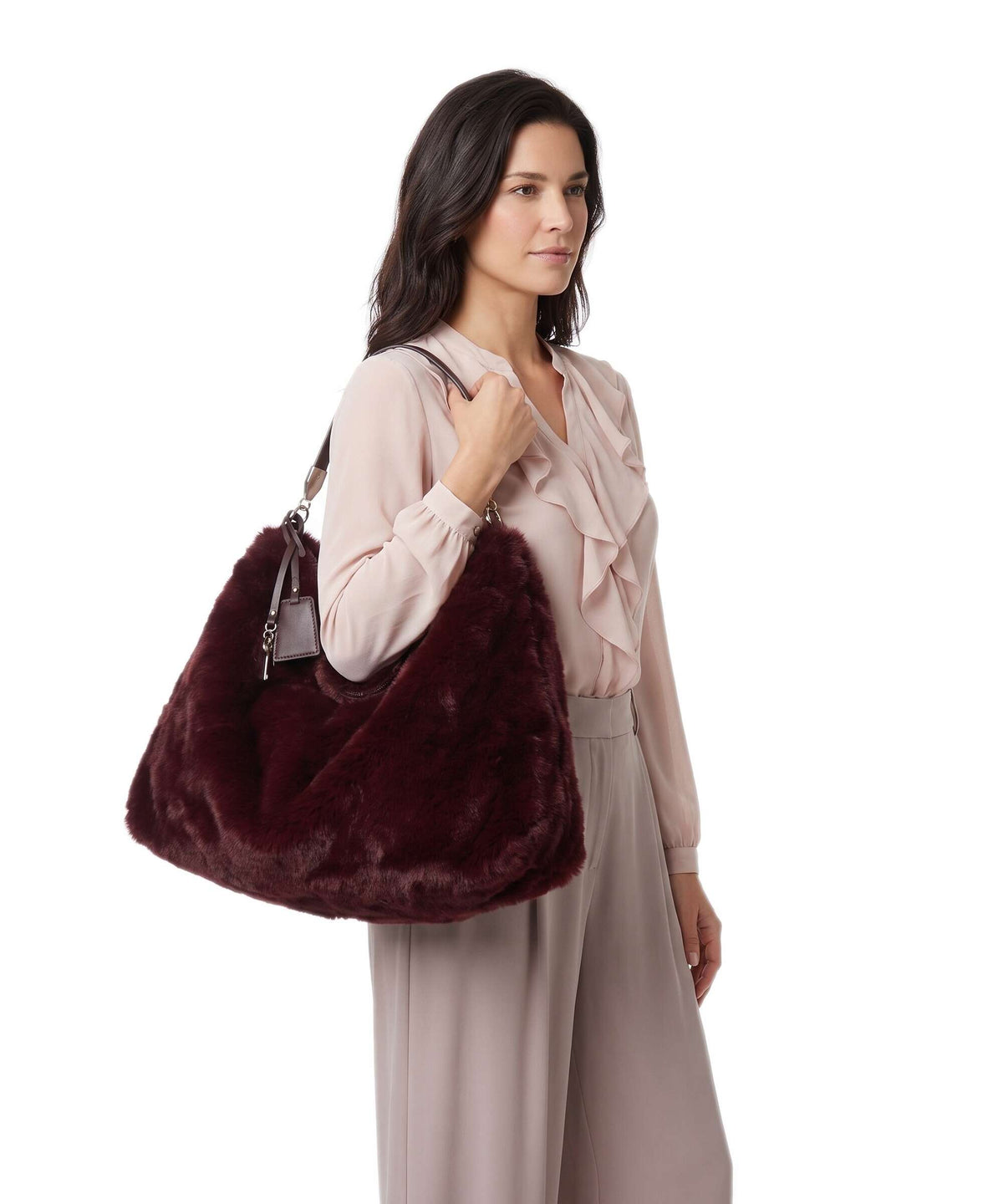 Liu Jo Foulard L Hobo bag red aubergine