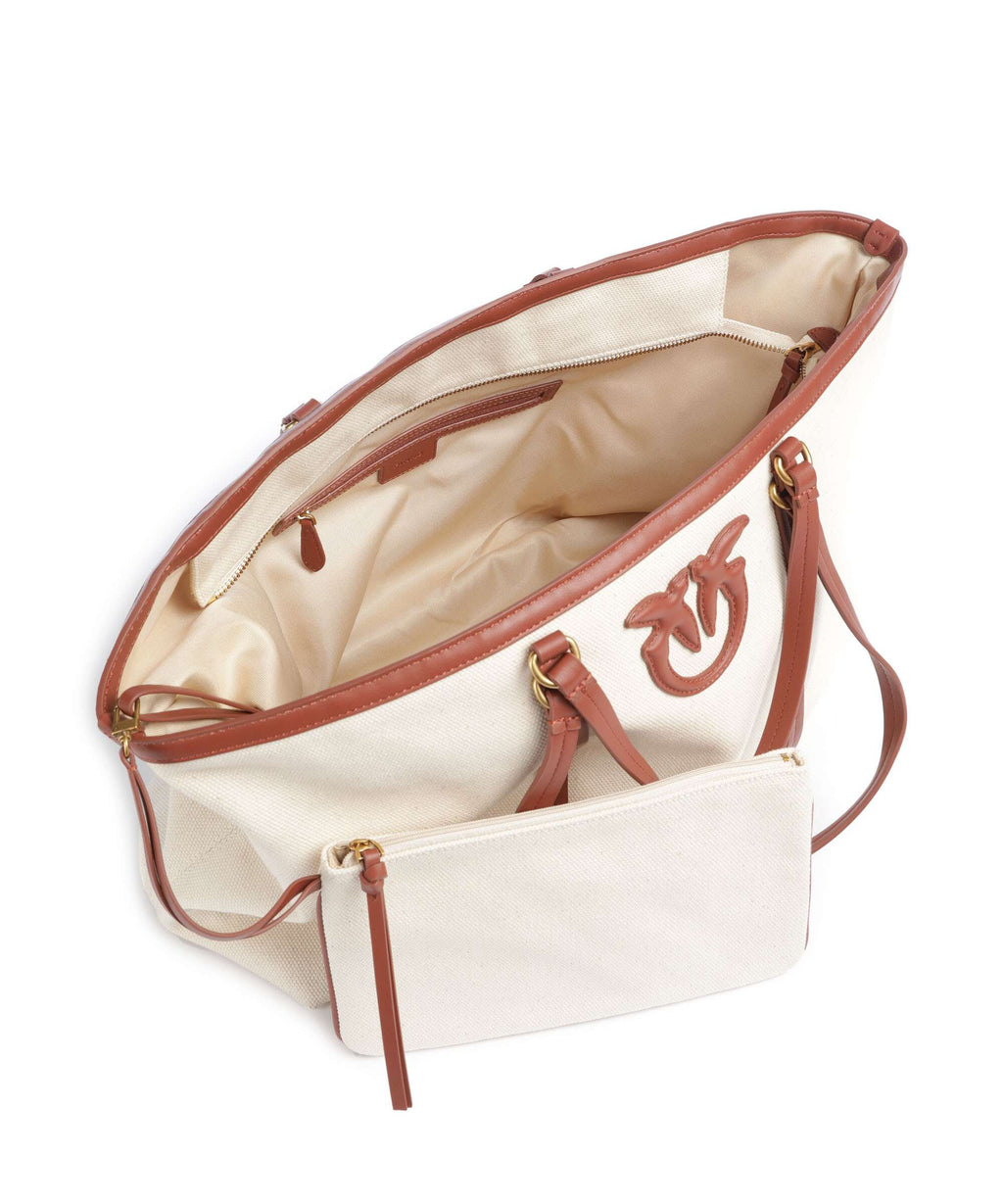 Pinko Tote bag beige/cuoio/antique gold