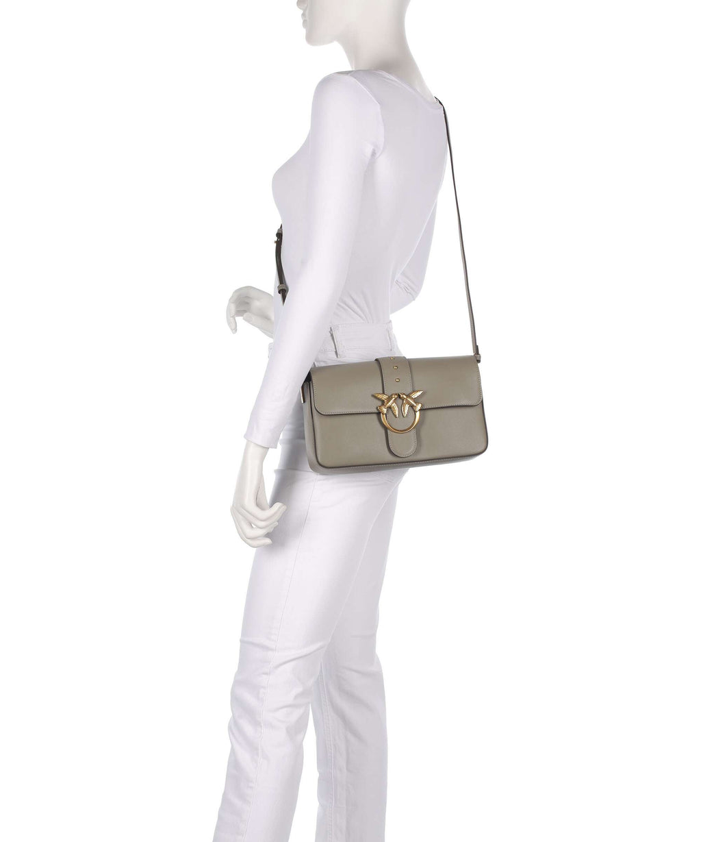 Pinko Love One Classic Slouchy Shoulder bag noce/antique gold