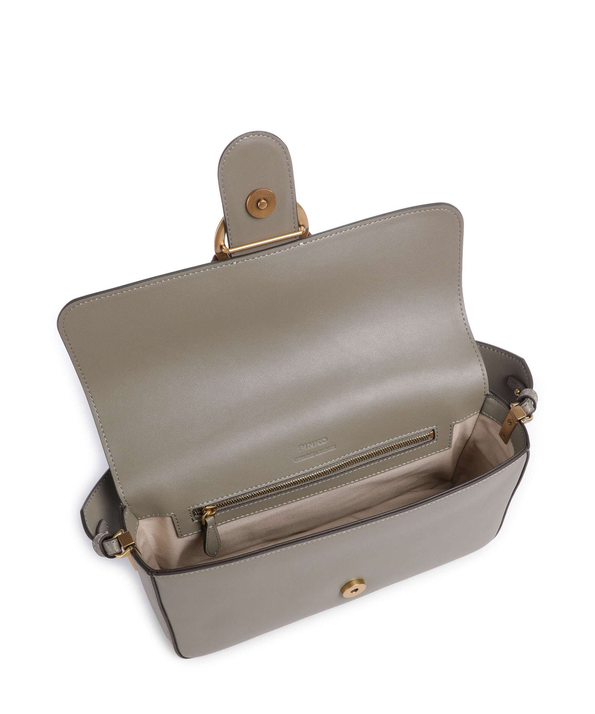 Pinko Love One Classic Slouchy Shoulder bag noce/antique gold