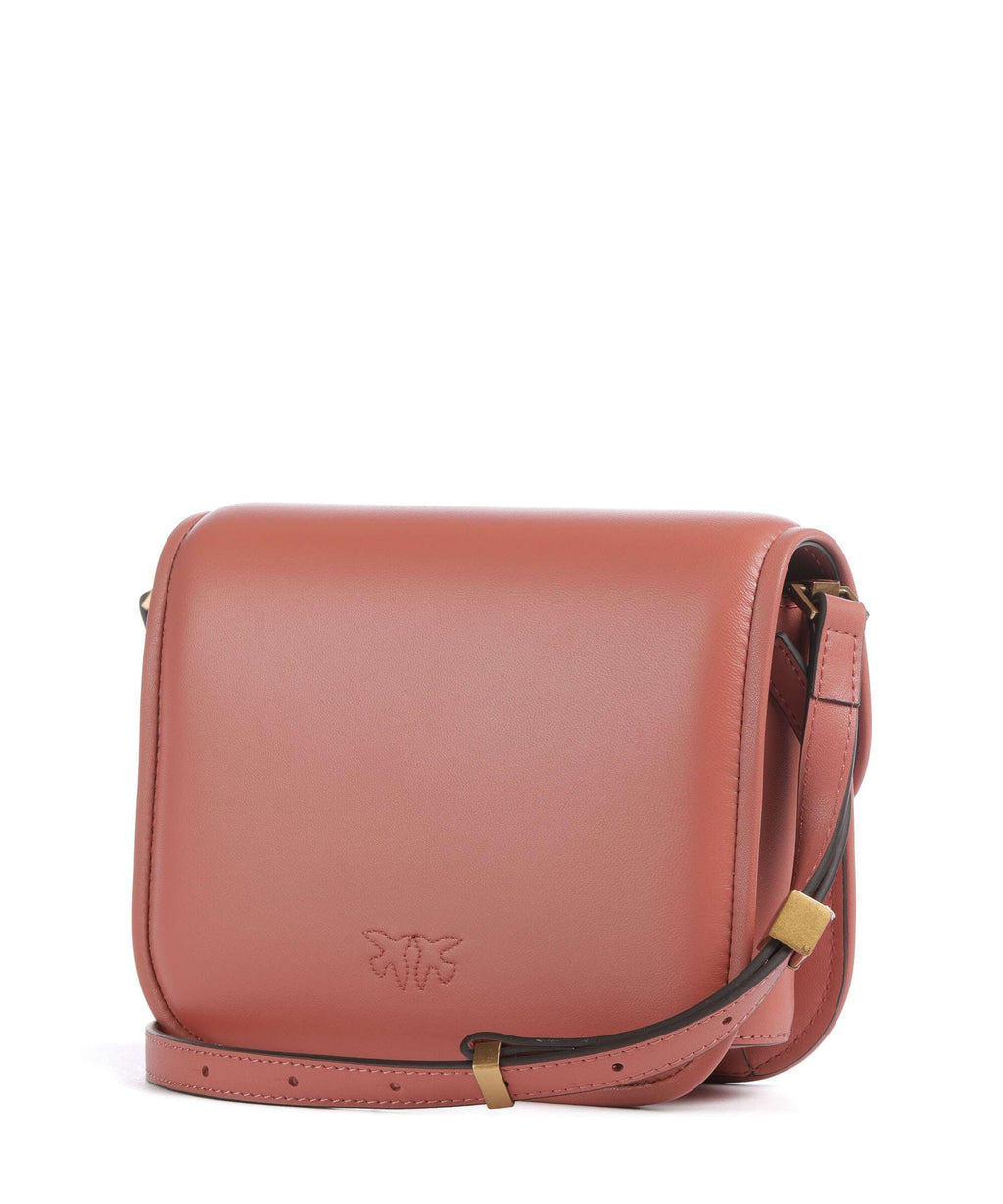 Pinko Love One Mini Crossbody bag marrone aragona/antique gold