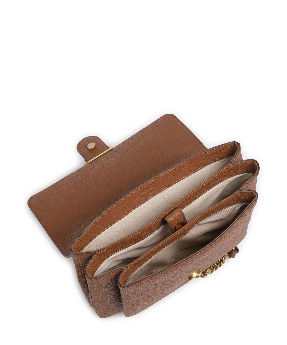 Pinko Love Soft Big Shoulder bag marrone/leone/antique gold