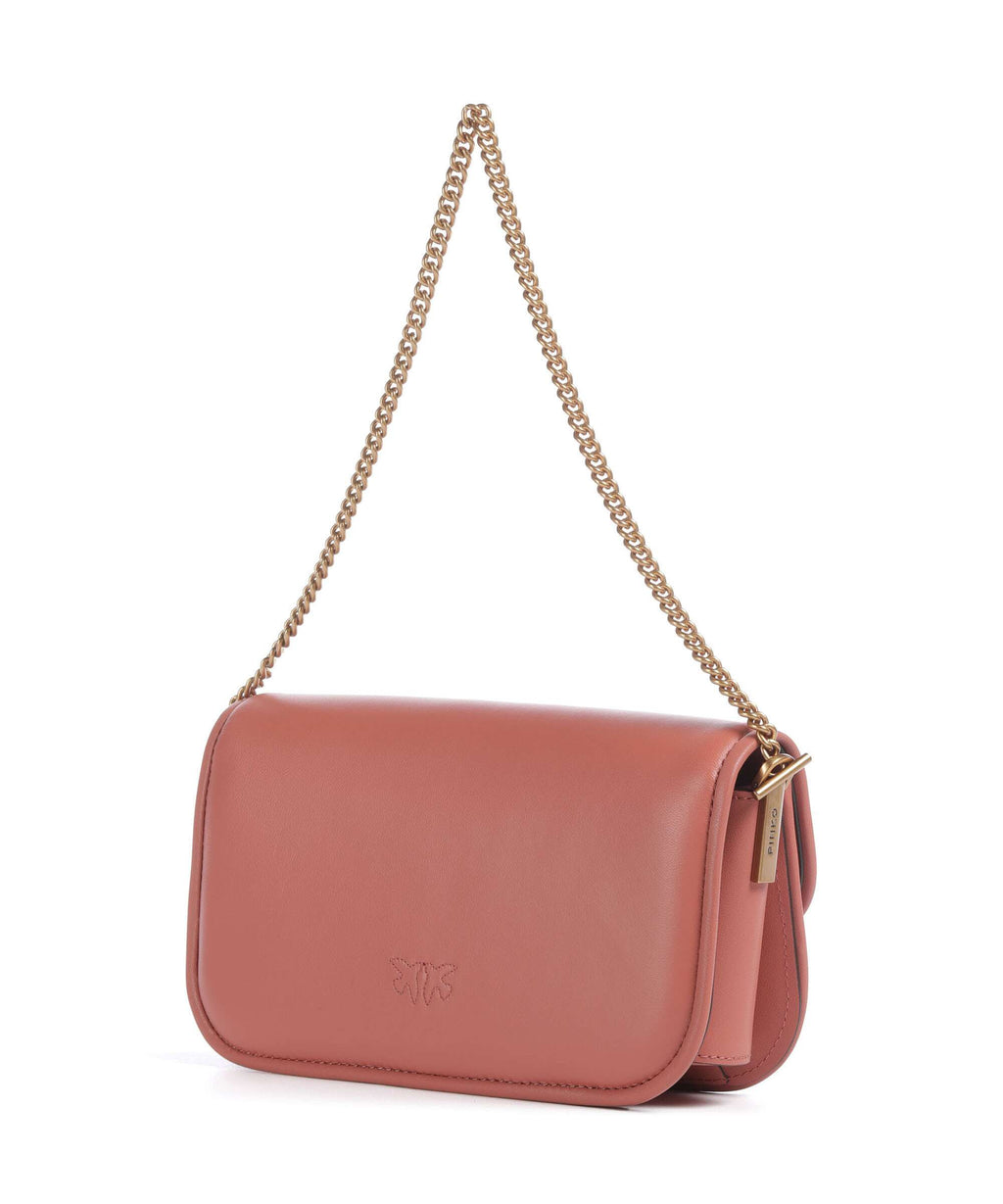 Pinko Love Box Horizontal Shoulder bag marrone aragona/antique gold