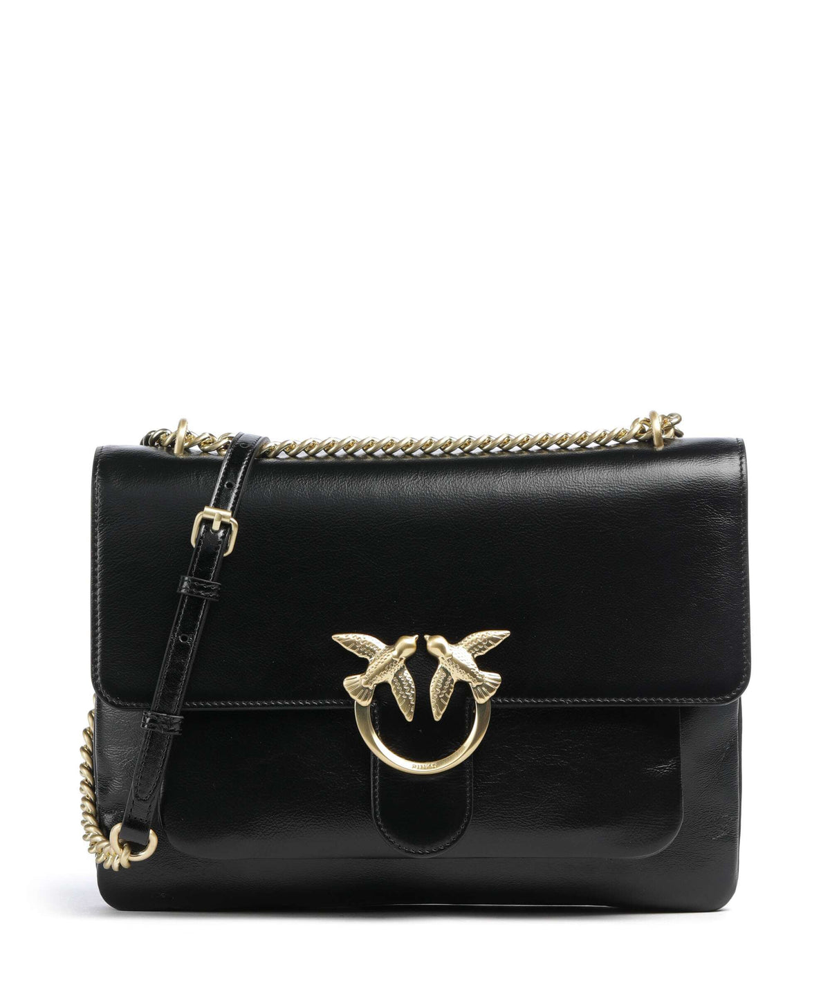 Pinko Love One Soft Big Shoulder bag nero limousine/matt gold