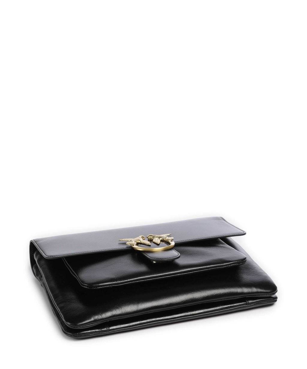 Pinko Love One Soft Big Shoulder bag nero limousine/matt gold