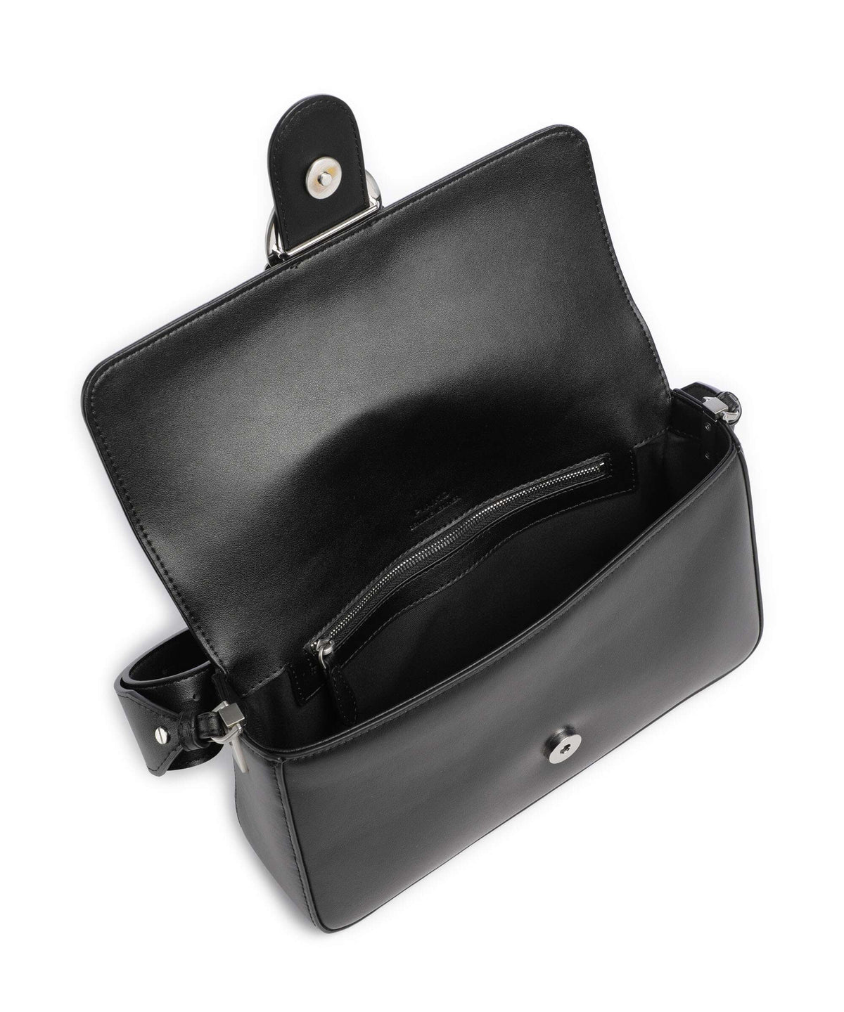 Pinko Love One Classic Slouchy Shoulder bag nero limousine/matt silver
