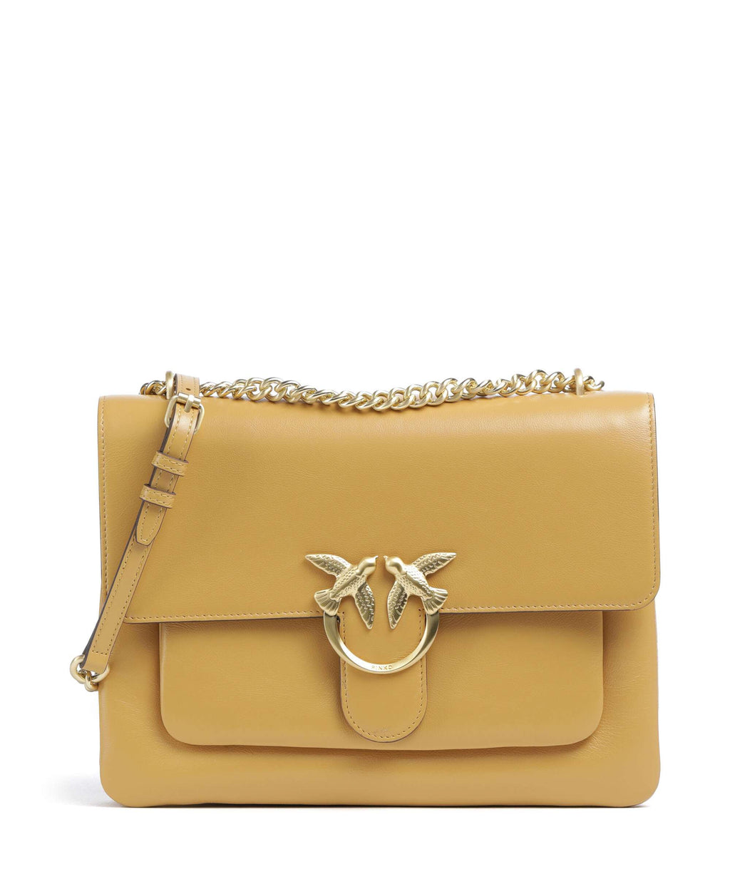 Pinko Love One Soft Big Shoulder bag torroncino/matt gold