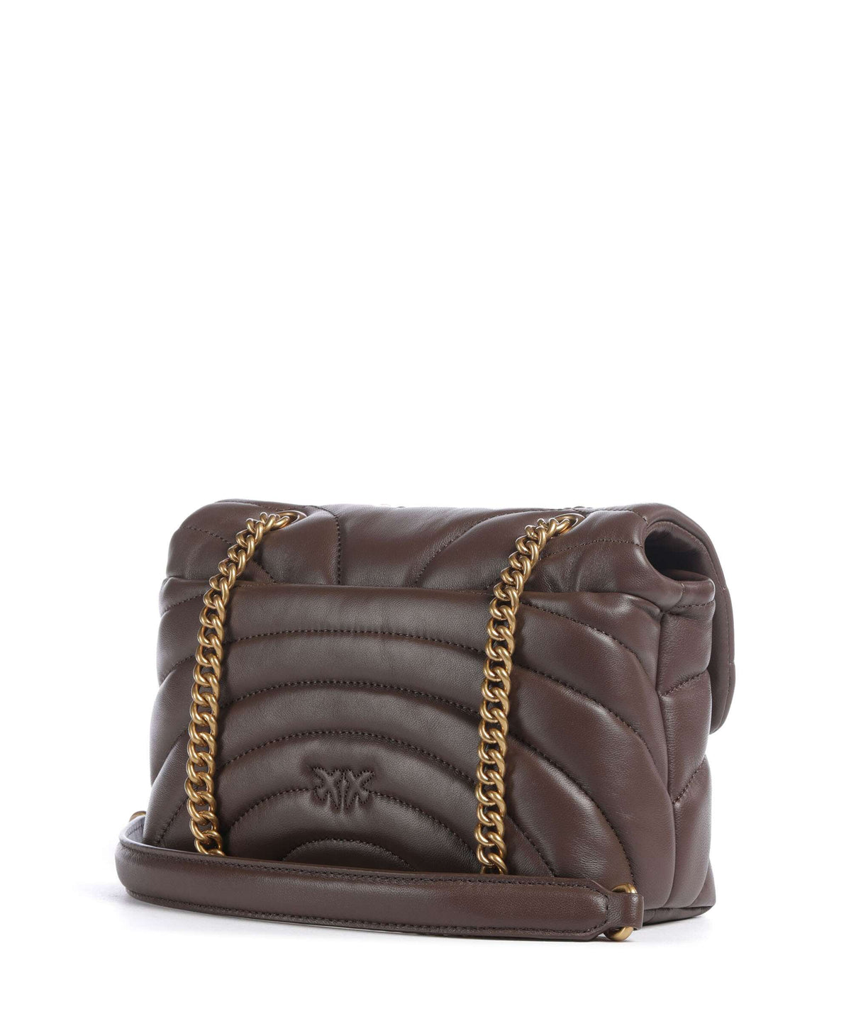 Pinko Love Puff Mini Shoulder bag marrone castano/antique gold