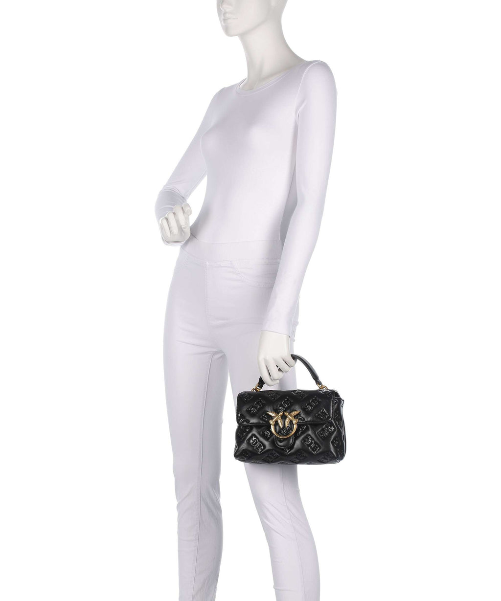 Pinko Love Lady Puff Mini Handbag nero/antique gold