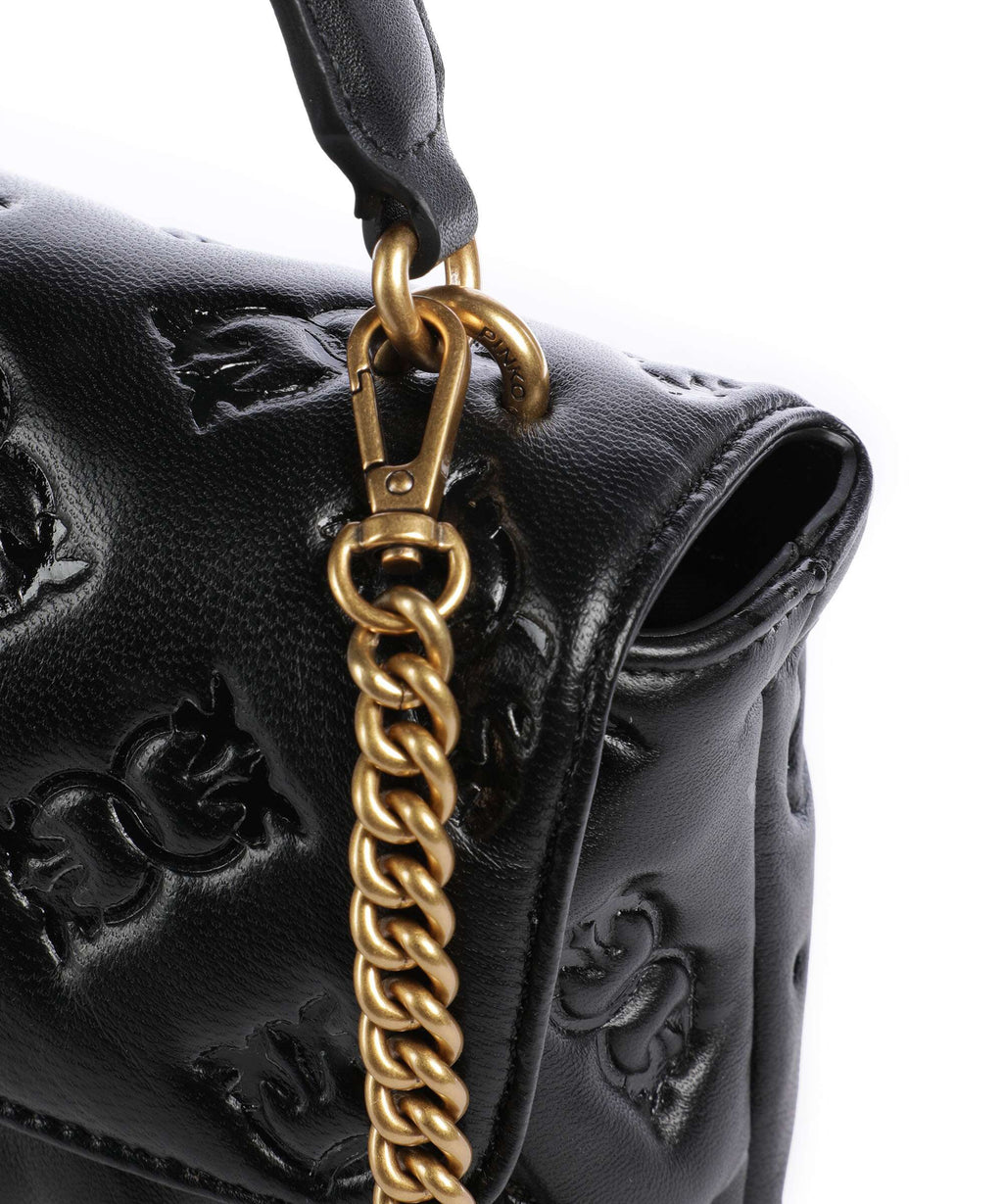 Pinko Love Lady Puff Mini Handbag nero/antique gold