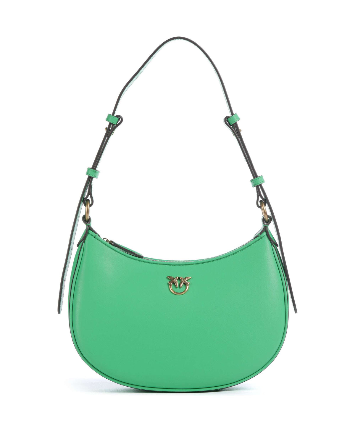 Pinko Half Moon Mini Shoulder bag verde isola/antique gold