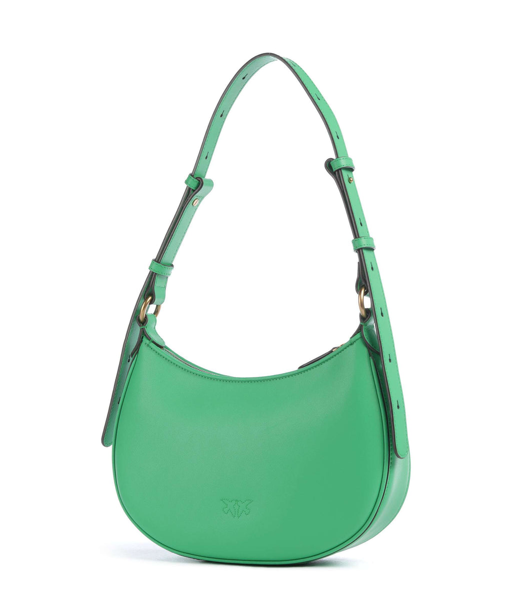 Pinko Half Moon Mini Shoulder bag verde isola/antique gold