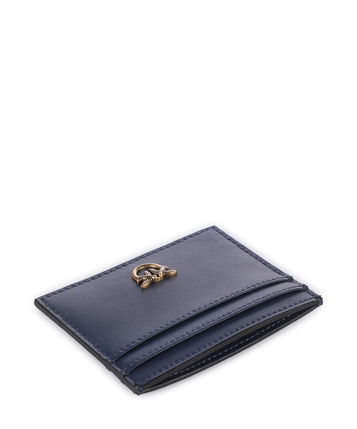 Pinko Credit card holder blu indaco ombroso/antique gold